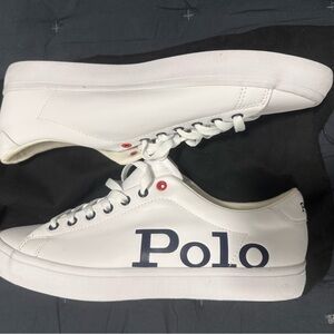 Polo Ralph Lauren Longwood Men Classic White Casual Lifestyle Sneakers Shoes 9.5